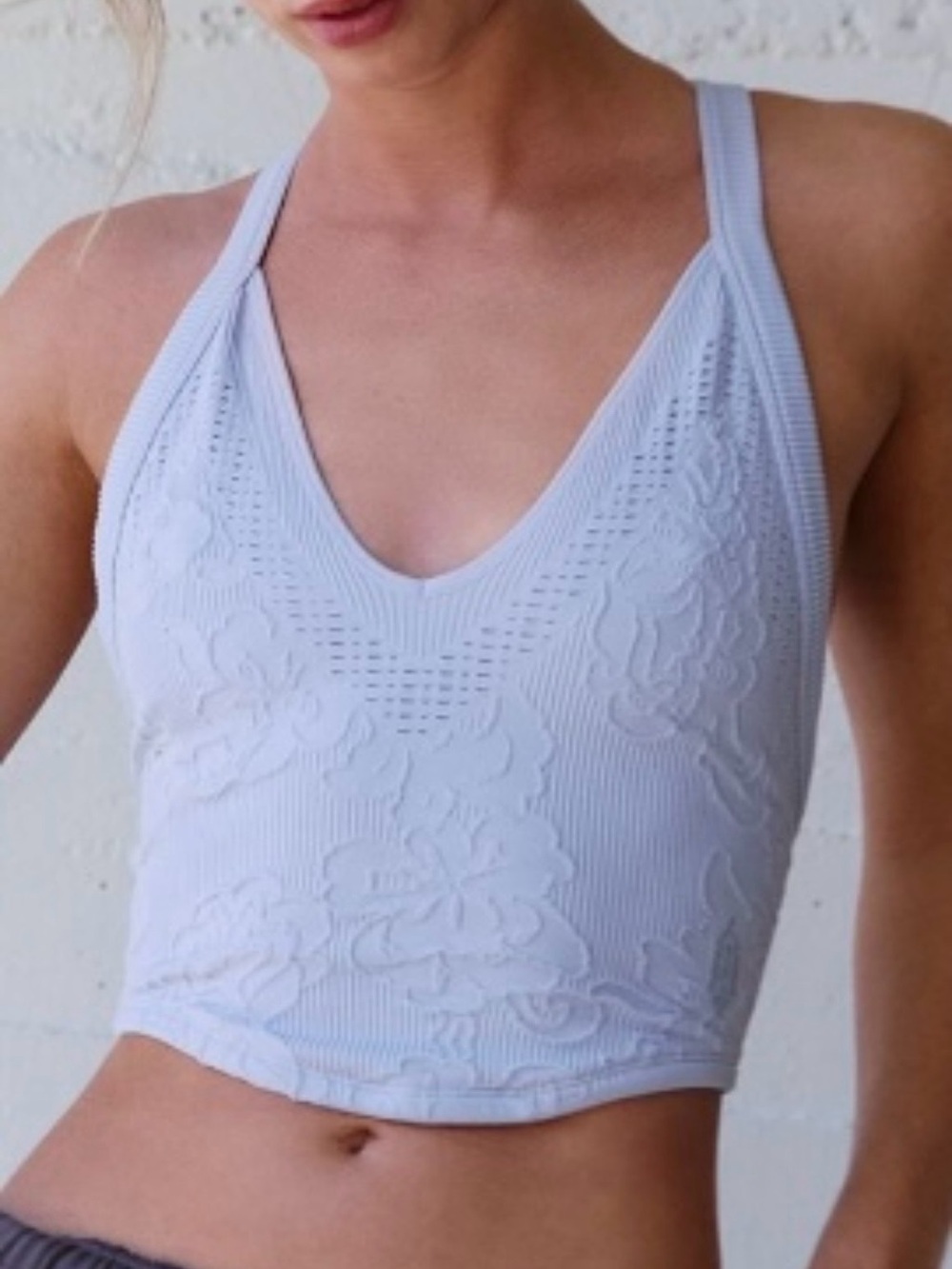 NEW FP Movement Day Dream Cami Iris Purple Free People Crop Size M/L Racerback